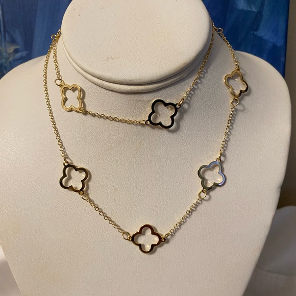 GYPSY STONE STATEMENT FASHION NECKLACE - Picture 2 of 14